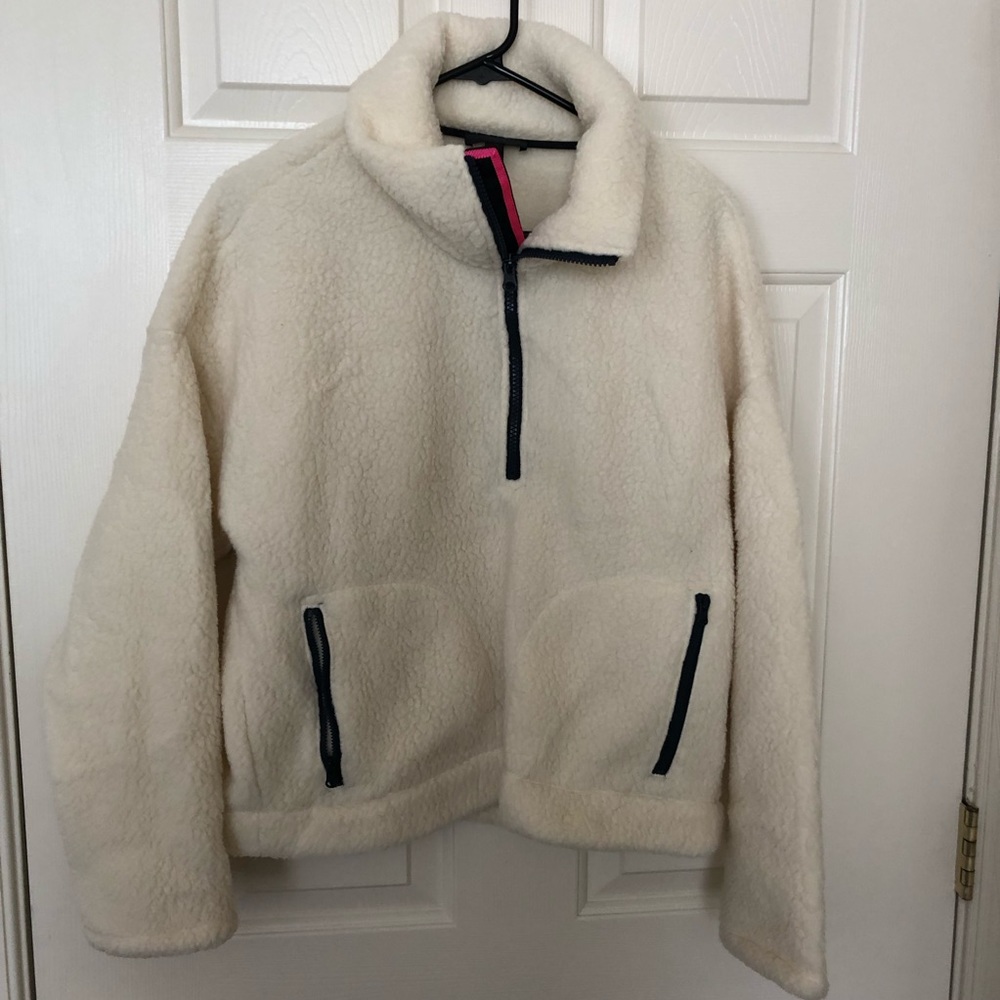 J Crew Polartech fleece Half Zip Pull over